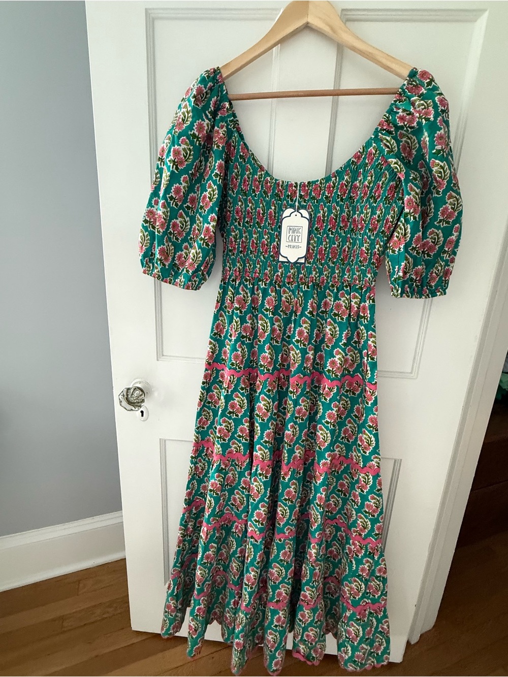 Pink City Prints Angelina Dress Algarve Zinnia NWT Small S Tuckernuck